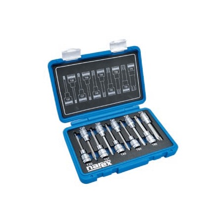 Sada hlavic TRX 20-70/100mm NAREX-SADA 10-dílná, T20-70 /443000962/