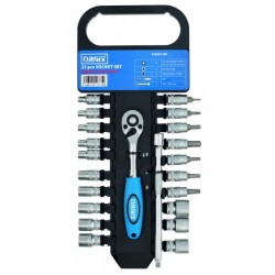 Sada hlavic a ovladačů 1/4" na liště NAREX-SADA 22-dílná, 1/4" /443001386/