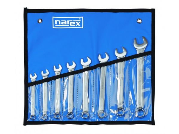 Sada očkoploch.klíčů palcová-vinylové pouzdro DIN 3113 230406.608-3113-NAREX 8-dílná /1/4"-5/8"/