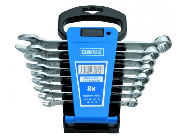 Sada očkoplochých klíčů palcová-plast.držák DIN 3113 230406.612-3113NAREX 12-dílná /1/4"-7/8"/