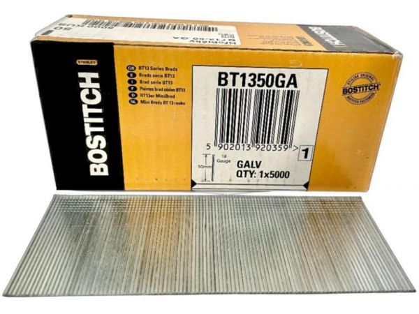 Hřebíčky kolářské bt13 - 50 mm pozink bt1350ga stanley bostitch