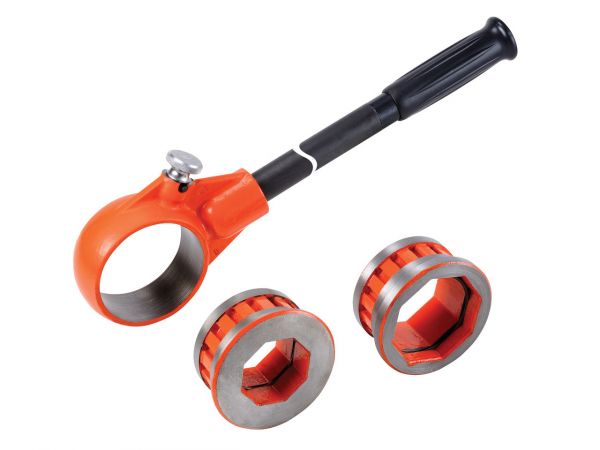 Sada závitořezných hlav Ridgid BSPT + ruční...