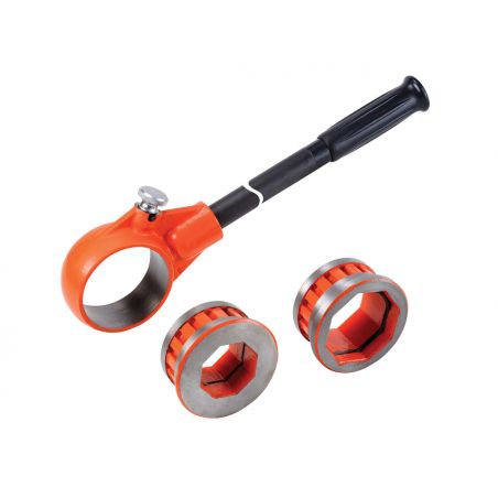 Sada závitořezných hlav Ridgid BSPT + ruční závitořez AGP