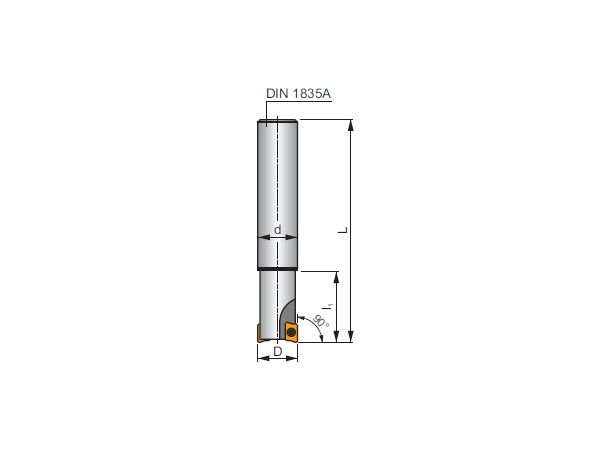 Stopková fréza FORCE AD - válcová stopka PRAMET