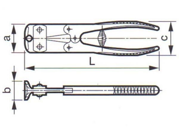 Kleště štípací převodové čelní 200mm 293 -...