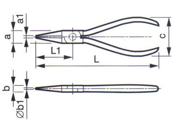 Kleště na drát s kulatými čelistmi ZBIROVIA 319/160