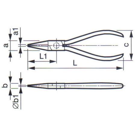 Kleště na drát s kulatými čelistmi ZBIROVIA 319/160