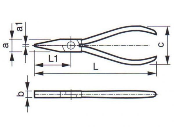 Kleště na drát s plochými čelistmi ZBIROVIA 321/160