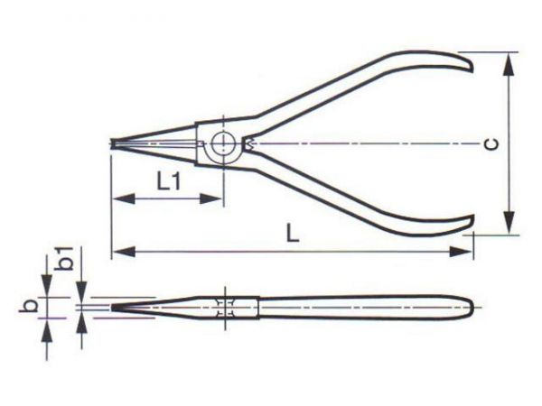 Kleště na pojistné kroužky - vnější ZBIROVIA