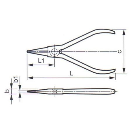 Kleště na pojistné kroužky - vnější ZBIROVIA