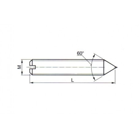 Diamantový orovnávač jednokrystalový nebroušený se závitovou stopkou 224916