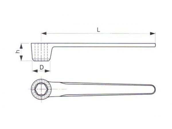 Klíč zavřený maticový šestihranný - TONA