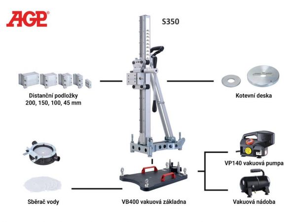 Vakuové uchycení pro stojany na vrtačky VB400