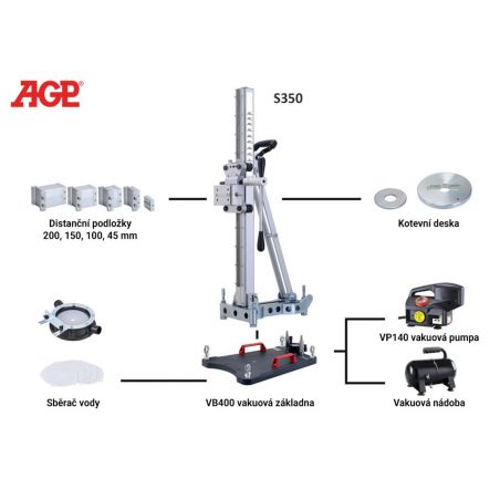 Vakuové uchycení pro stojany na vrtačky VB400