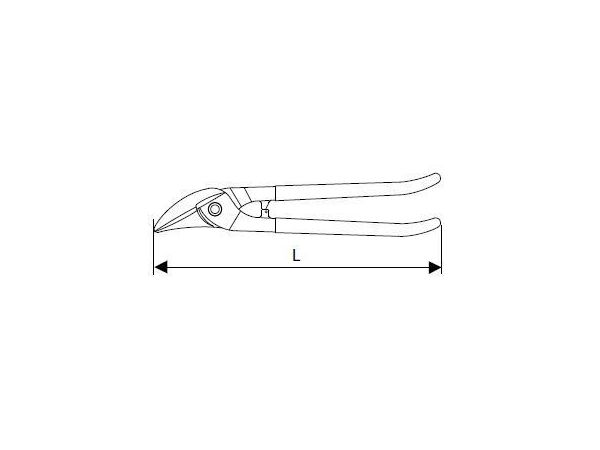 Nůžky na plech (270 mm) - TONA EXPERT