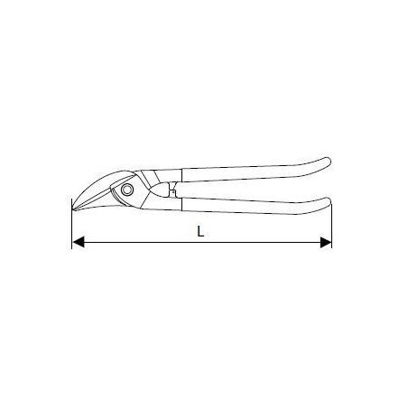 Nůžky na plech (270 mm) - TONA EXPERT