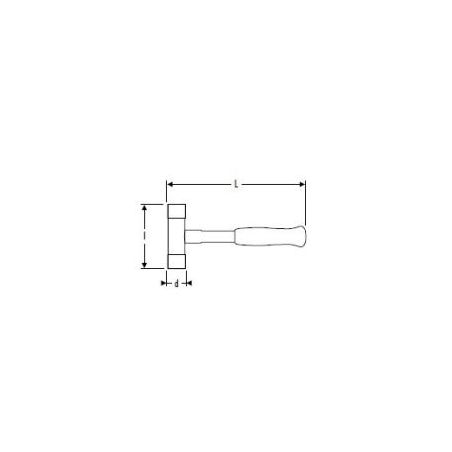 Palička s výměnnými koncovkami (950g) - TONA EXPERT