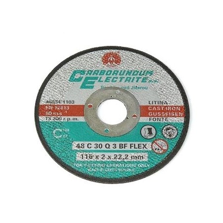 Brousící kotouč na kámen a litinu, vyztužený sklotextilem, rovný BRUSIVO