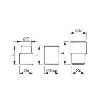 Hlavice nástrčná Drive v palcových rozměrech 1/2" - TONA EXPERT