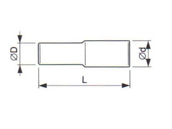 Hlavice prodloužená se čtyřhranem - TONA EXPERT