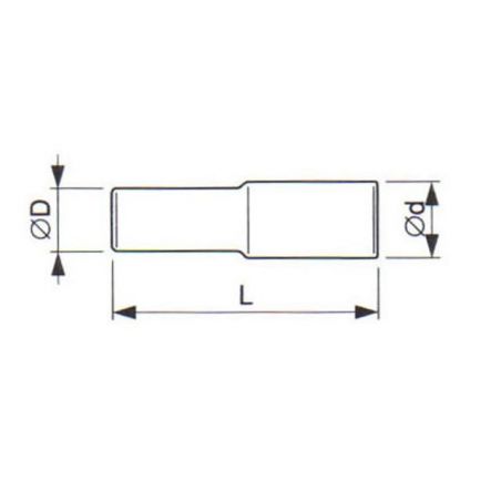 Hlavice prodloužená se čtyřhranem - TONA EXPERT