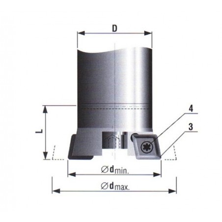 Nožová jednotka hrubovací 242429