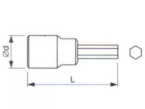 Hlavice zástrčná 55 mm (1/2") IMBUS - TONA EXPERT
