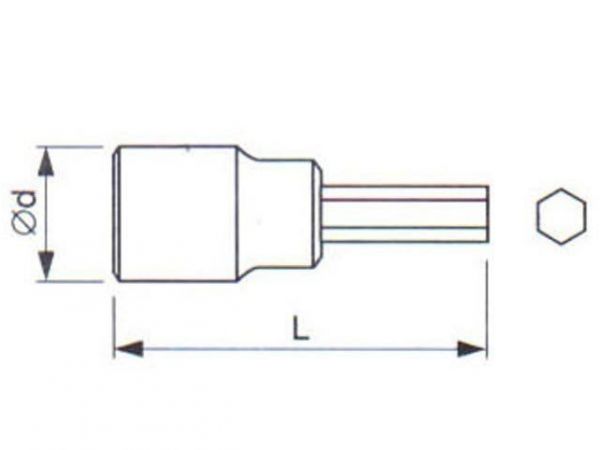 Hlavice zástrčná se čtyřhranem TRX - TONA EXPERT