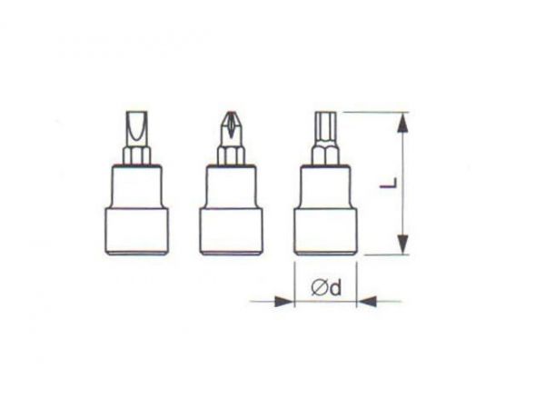 Hlavice zástrčná (1/4") TORX - TONA EXPERT
