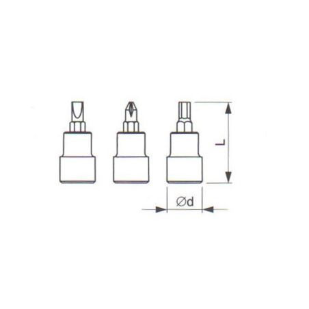 Hlavice zástrčná (1/4") TORX - TONA EXPERT