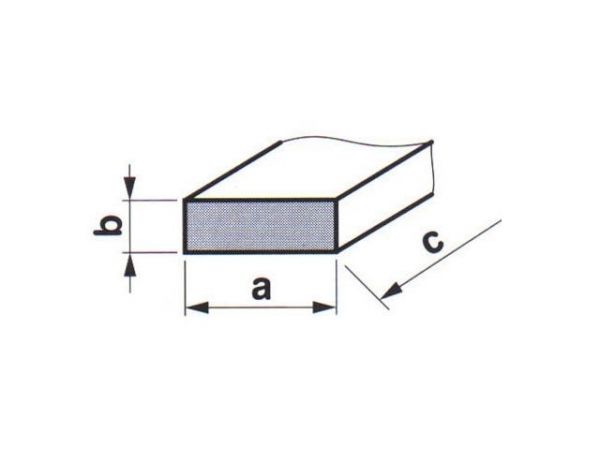 Pilník brousící a obtahovací - obdélníkový