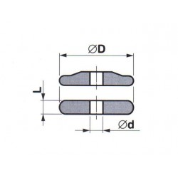 Brousící kotouč zaoblený BRUSIVO