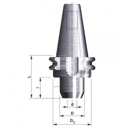Držák pro upínání fréz s válcovou stopkou s ploškou DIN 1835-B 591041