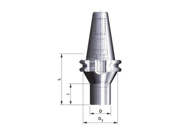 Redukční pouzdro s kuželovou dutinou morse a upínacím šroubem 591038 40x2
