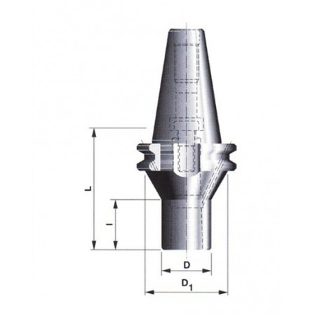 Redukční pouzdro s kuželovou dutinou morse a upínacím šroubem 591038 40x2