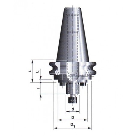 Frézovací trn pro frézy s příčnou unášecí drážkou 591040