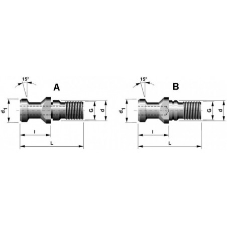 Upínací čep s otvorem 591016