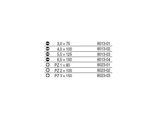 7dílná sada šroubováků v kufru Profi Line 8624...