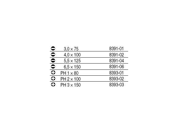 7dílná sada šroubováků v kufru "S" Line Profi...