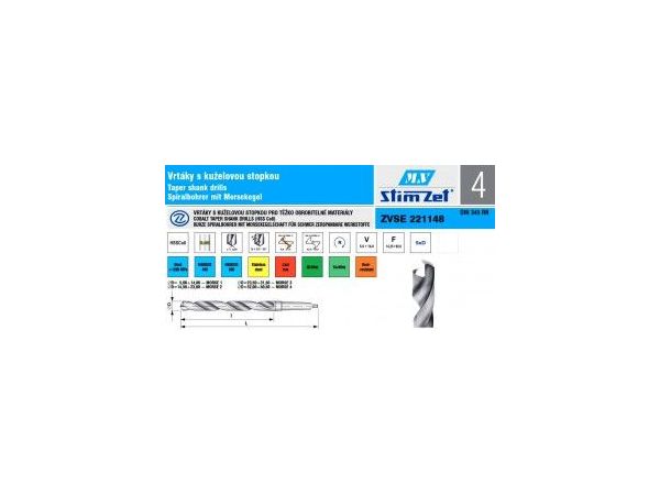 Vrták s kuželovou stopkou - vysoce výkonný -...