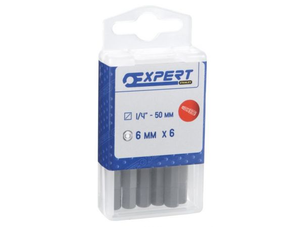 Bit 50 mm zástrčný šestihranný 6ks - TONA EXPERT