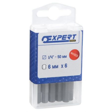 Bit 50 mm zástrčný šestihranný 6ks - TONA EXPERT