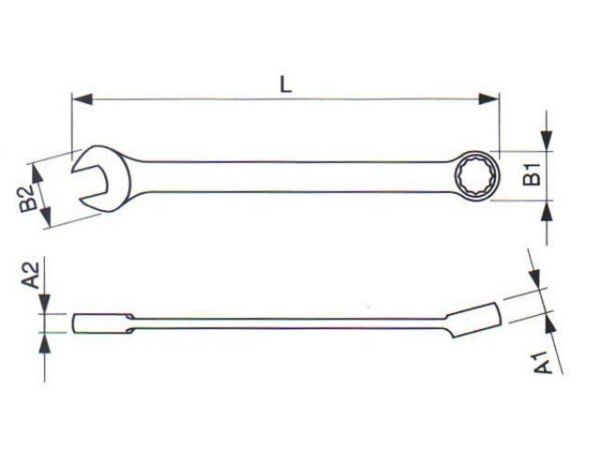 Maticový klíč očkoplochý - TONA EXPERT