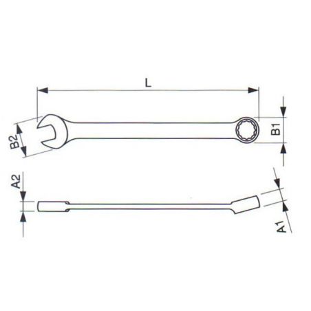Maticový klíč očkoplochý - TONA EXPERT