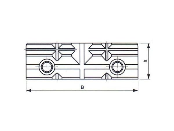 Prizmatická vložka čelistí strojních svěráků