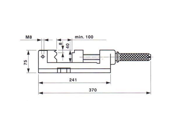 Příruční strojní svěrák - YORK