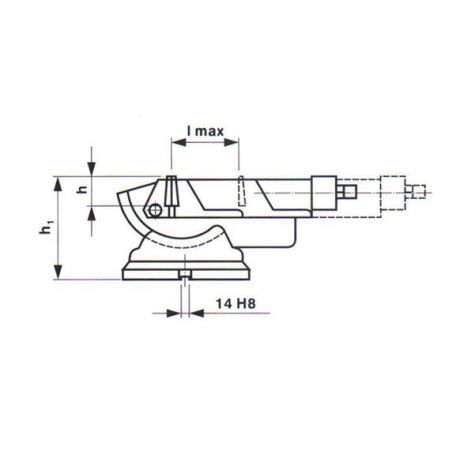 Otočný a sklopný strojní svěrák - YORK