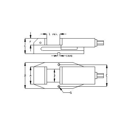 Strojní svěrák s nastavitelnou pohyblivou čelistí - YORK