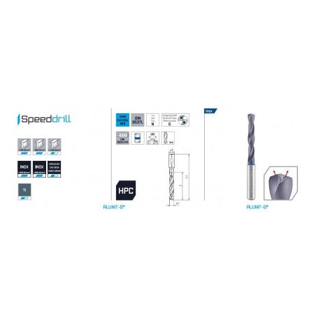 Vrták s válcovou stopkou SK 5xD - SPEED-DRILL Inox - MAYKESTAG