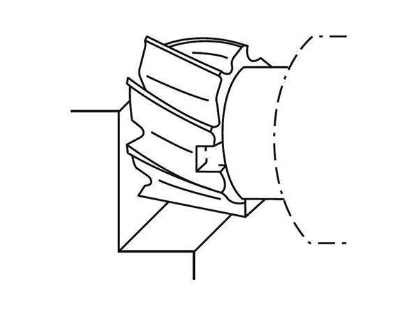 Fréza válcová čelní jemnozubá typ H F630973 - ZPS